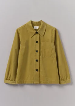 Cord|Workwear-TOAST Baya Patch Pocket Organic Cord Shirt GoldenOlive