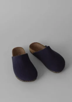 Slippers|Nightwear-TOAST Bosabo Felt Slippers Indigo