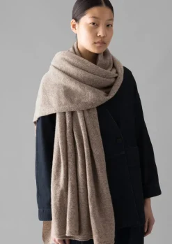 Hats, Scarves & Gloves-TOAST Cashmere Wool Wrap Scarf Pebble