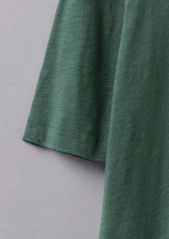 Jersey|Tops & Tees-TOAST Cleo Garment Dyed Organic Cotton Tee MarbleGreen