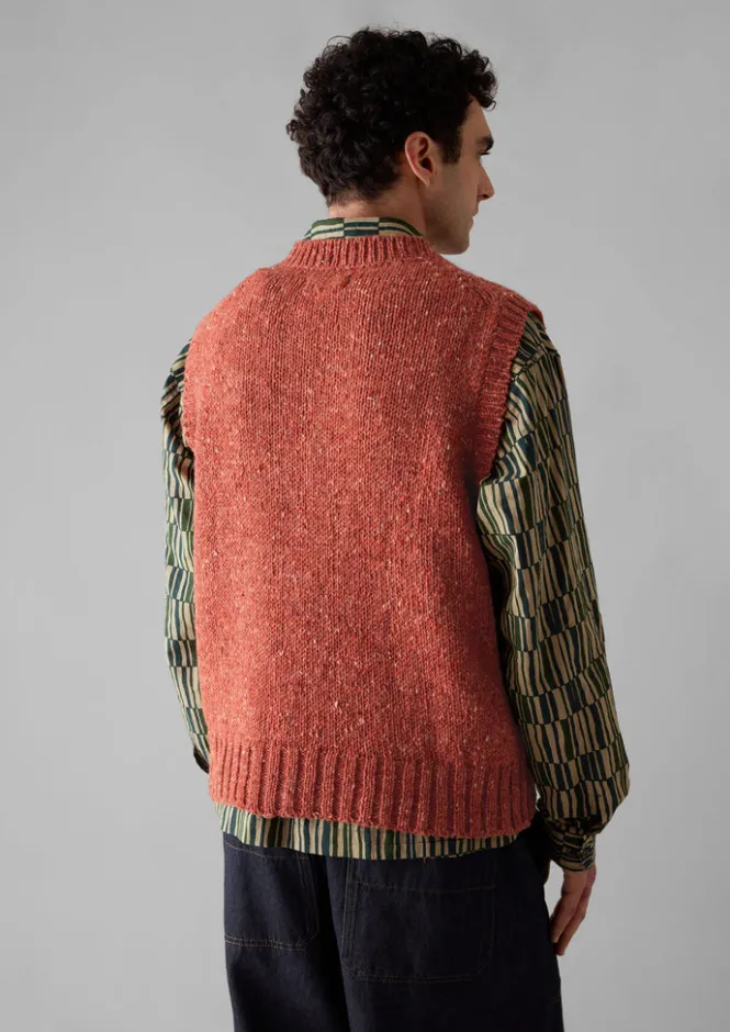 Knitwear-TOAST Donegal Wool Knitted Tank RoseQuartz