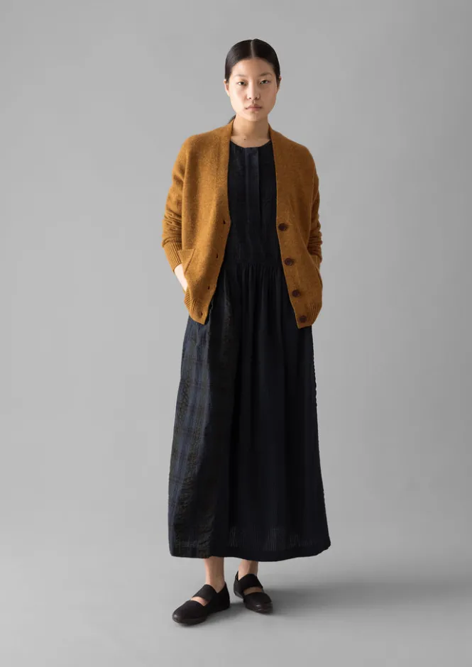 Cashmere|Knitwear-TOAST Ffion Wool Cashmere Boxy Cardigan Turmeric