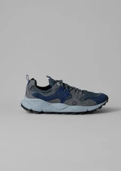 Trainers & Plimsolls-TOAST Flower Mountain Yamano Kaiso Panelled Trainers Charcoal
