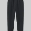 Trousers-TOAST Gabi Cotton Pull On Trousers SoftBlack