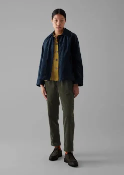 Cord|Trousers-TOAST Gabi Organic Cord Pull On Trousers Seaweed
