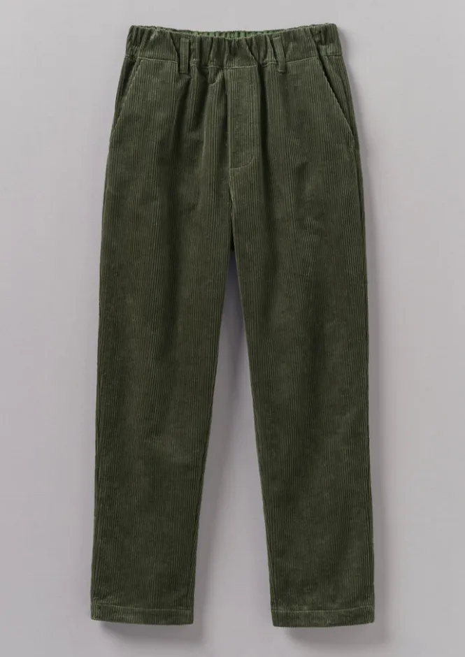 Cord|Trousers-TOAST Gabi Organic Cord Pull On Trousers Seaweed