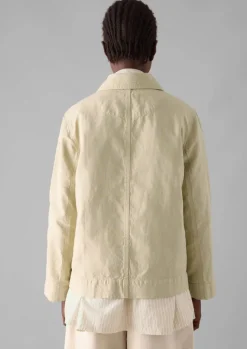 Linen|Coats & Jackets-TOAST Garment Dyed Cotton Linen Jacket Fallow