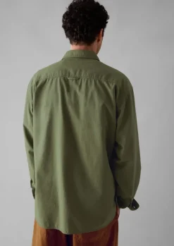Workwear|Shirts-TOAST Garment Dyed Oxford Workwear Shirt WashedOlive