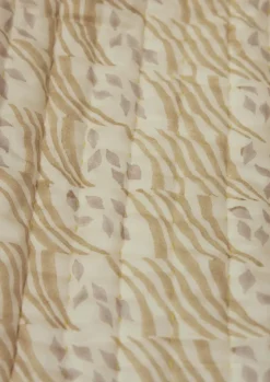 Textiles|Blankets & Throws-TOAST Harvest Block Print Cotton Quilt Sand/Hellebore