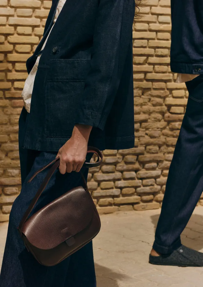 Denim|Coats & Jackets-TOAST Denim Wrap Jacket Indigo