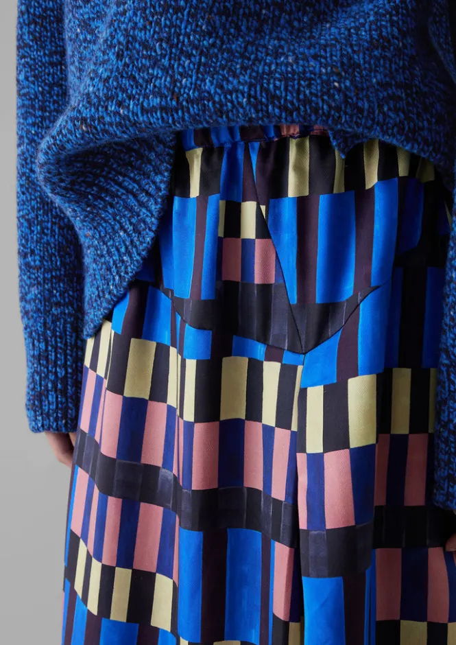 Skirts-TOAST Isobel Harvey Asymmetric Check Print Skirt Multi