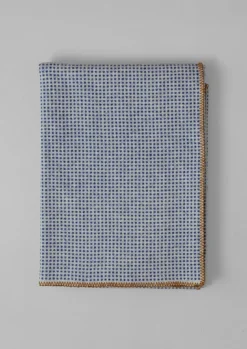 Textiles|Blankets & Throws-TOAST Jacquard Dot Wool Blanket Midnight/Ecru