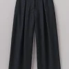 Trousers-TOAST Jude Check Wool Trousers SlateBlue
