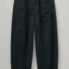 Trousers-TOAST Kathe Flat Front Cotton Twill Trousers SlateNavy