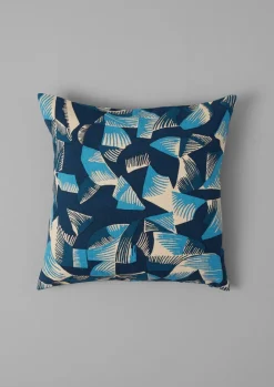 Textiles|Cushions & Covers-TOAST Kinetic Geo Linen Cushion Cover MixedBlues