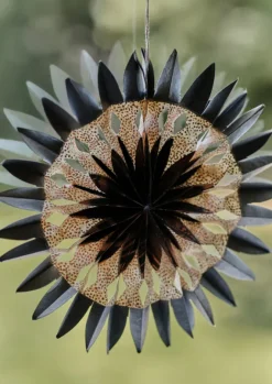 Christmas Decorations-TOAST Large Dip Dyed Lokta Paper Rosette Set Multi