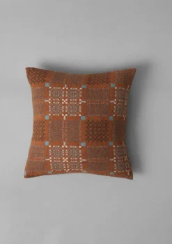 Textiles|Cushions & Covers-TOAST Melin Tregwynt Cushion Cover Rust/Topaz