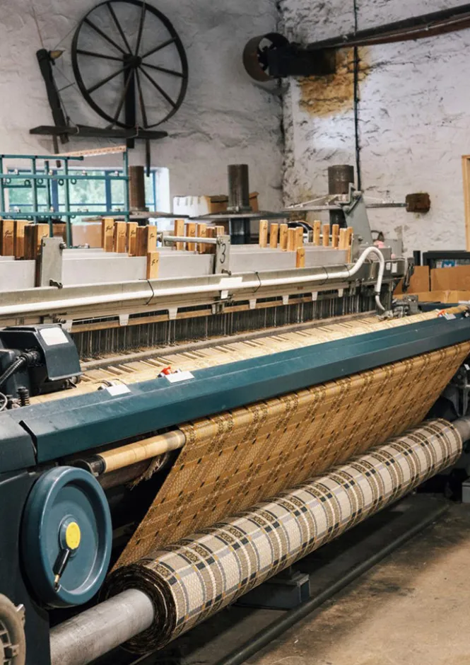 Textiles|Blankets & Throws-TOAST Melin Tregwynt Welsh Blanket Rust/Topaz