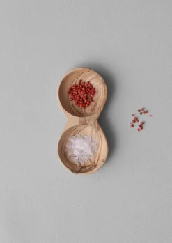 Tableware-TOAST Olive Wood Seasoning Pinch Pot NaturalWood