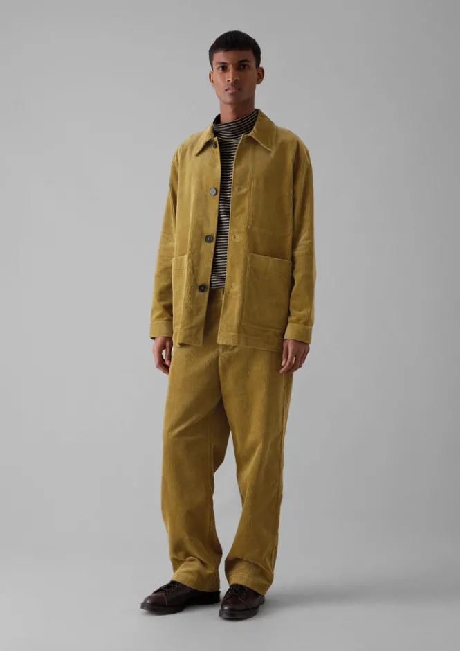 Cord|Coats & Jackets-TOAST Organic Cord Point Collar Jacket GoldenSand