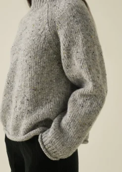 Knitwear-TOAST Orla Donegal Wool Sweater Mist
