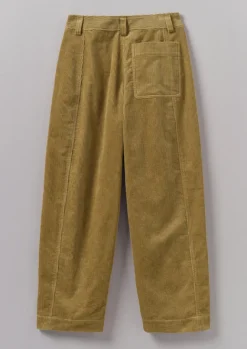 Cord|Workwear-TOAST Panelled Organic Cord Trousers GoldenSand