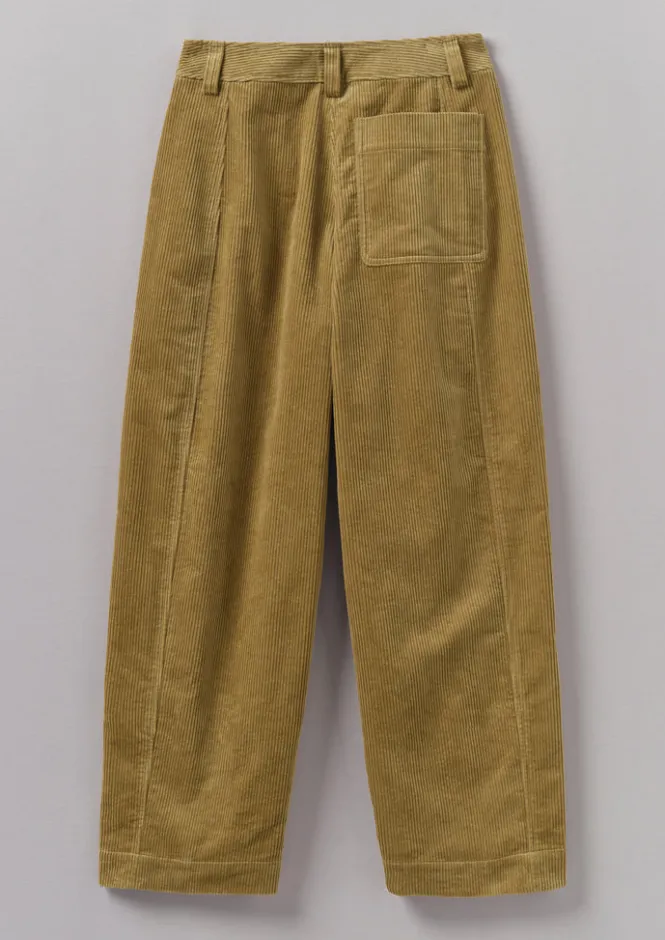 Cord|Workwear-TOAST Panelled Organic Cord Trousers GoldenSand