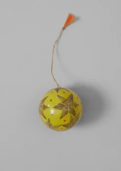 Christmas Decorations-TOAST Pointed Star Hand Painted Bauble Citrus