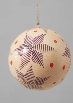 Christmas Decorations-TOAST Pointed Star Hand Painted Bauble Chalk