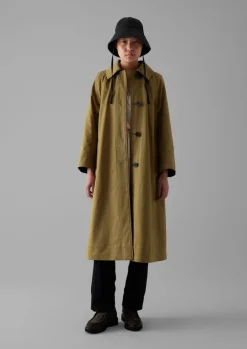 Coats & Jackets-TOAST Reversible Cotton Wool Coat GoldenSand