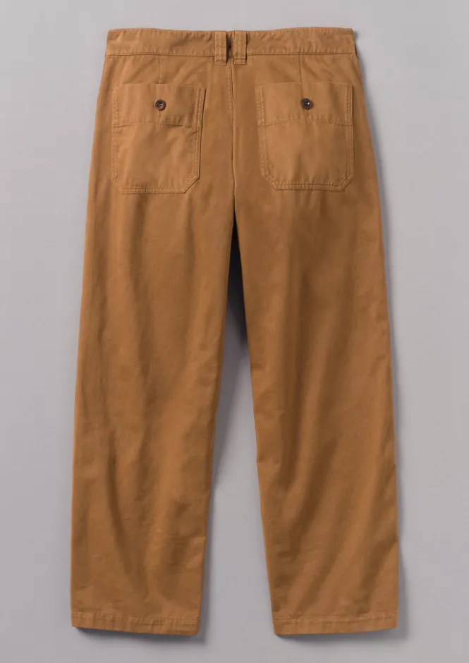 Workwear|Trousers-TOAST Rory Garment Dyed Trousers Sandstone