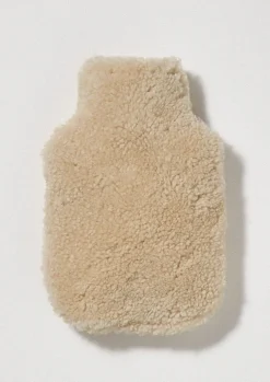 Textiles|Hot Water Bottle Covers-TOAST Sheepskin Hot Water Bottle Cover Ecru