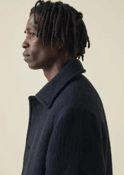 Coats & Jackets-TOAST Single Breasted Car Coat Indigo