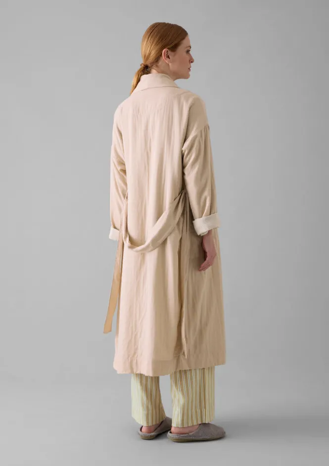 Gowns|Nightwear-TOAST Soft Double Faced Cotton Gown SoftHeather/Celery