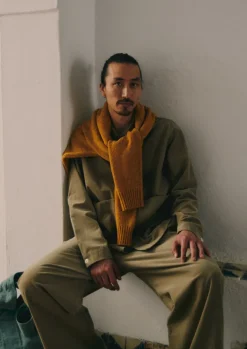 Cord|Loungewear-TOAST Soft Organic Cord Relaxed Shirt GreenStone