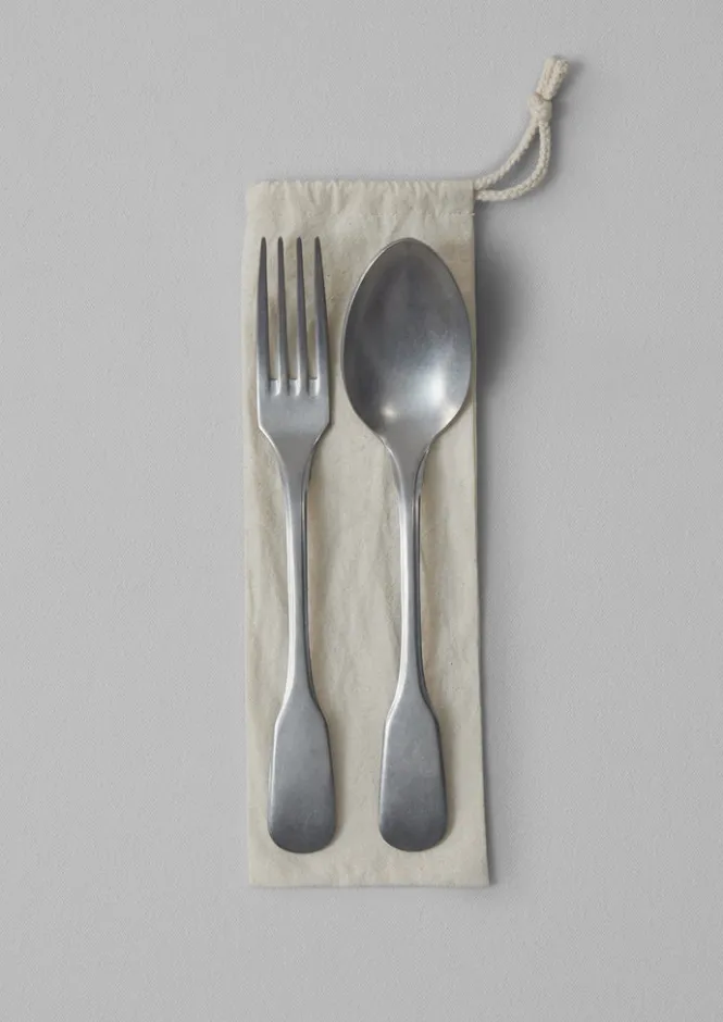 Kitchen|Tableware-TOAST Stonewashed Serving Set Silver