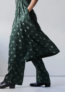 Trousers-TOAST Sun and Moon Jacquard Trousers Oil