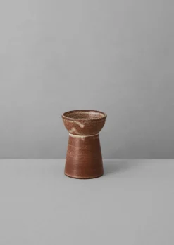 Decorative Pieces|Ceramics-TOAST SZ Ceramics Pillar Candle Holder Chestnut