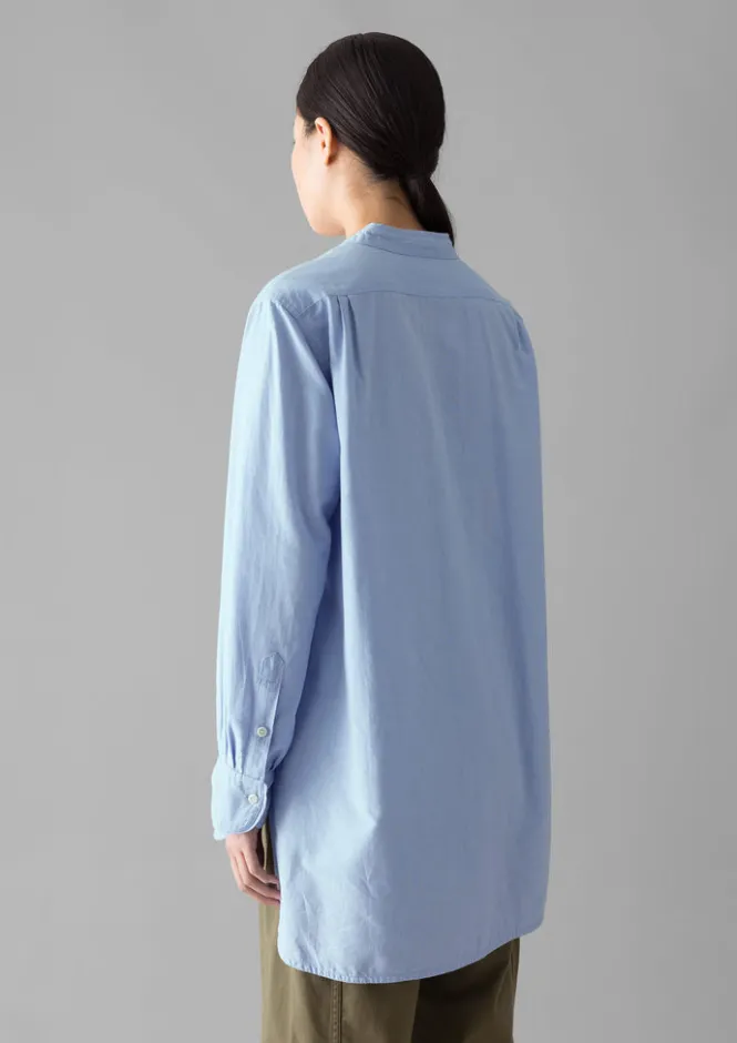 Workwear|Shirts-TOAST Taro Cotton Oxford Long Shirt Chambray