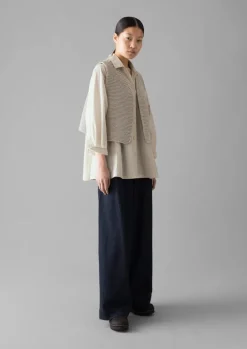 Knitwear-TOAST Textured Knit Gilet Harvest