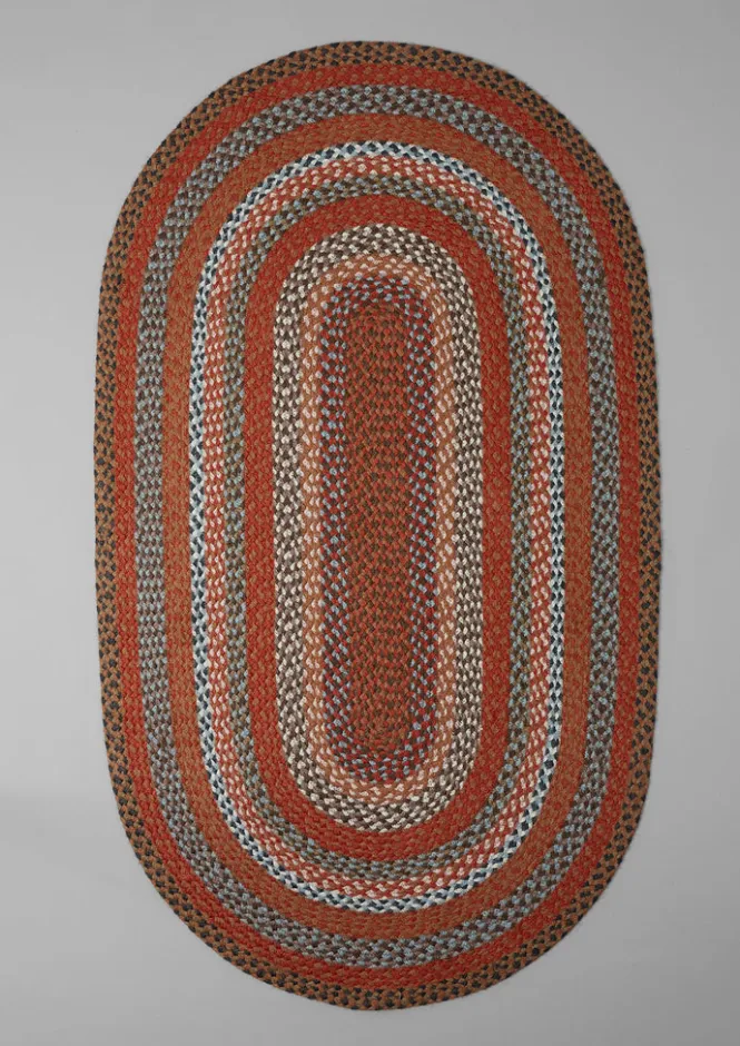 Textiles|Rugs-TOAST The Braided Rug Company Organic Jute Rug GingerMulti