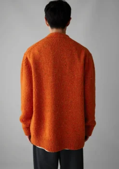 Knitwear-TOAST V-Neck Donegal Wool Cardigan WildCarrot