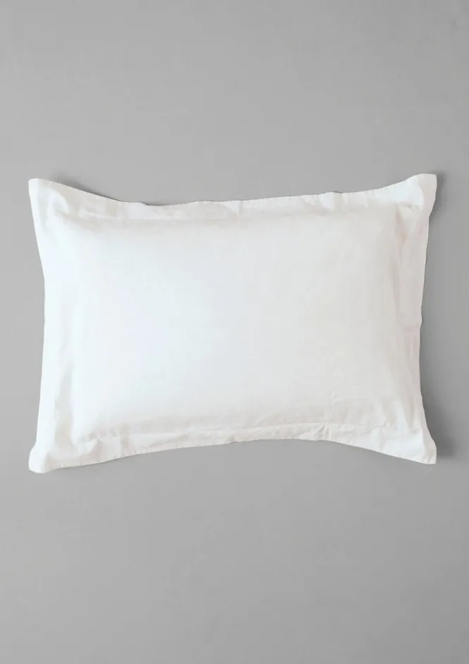 Textiles|Bed Linen-TOAST Washed Linen Cotton Oxford Pillowcase Set Ecru