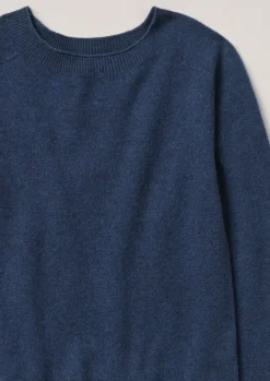 Knitwear-TOAST Wool Cashmere Neat Sweater Midnight