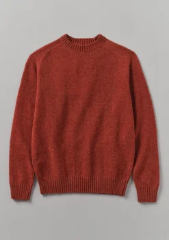 Knitwear-TOAST Wool Crew Neck Sweater RedGranite