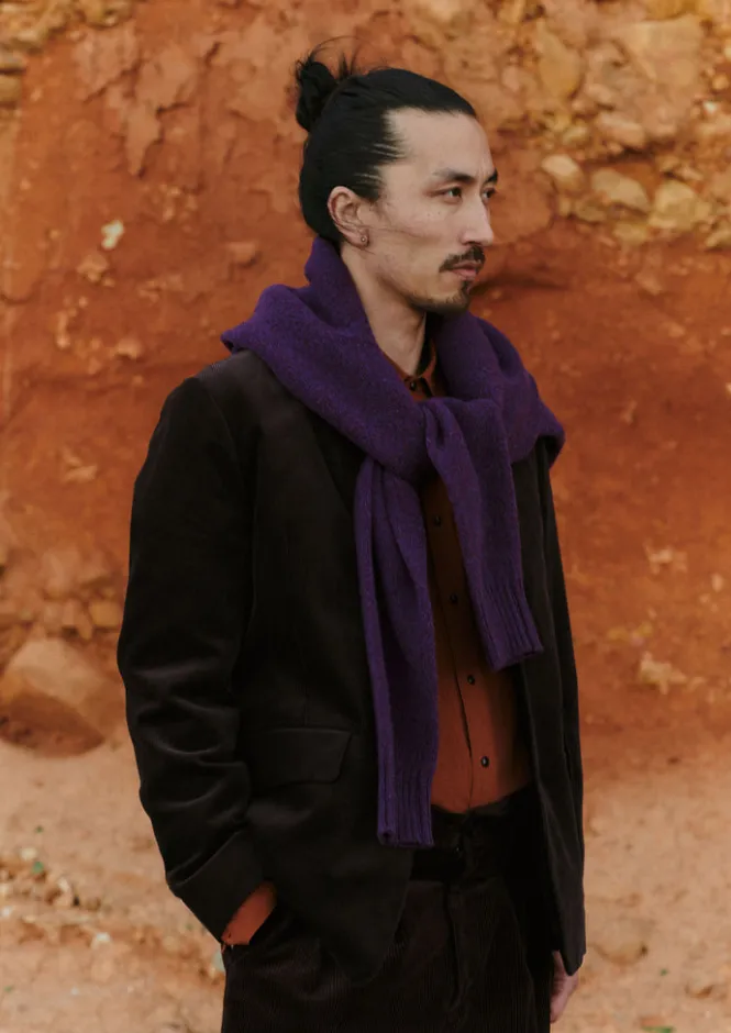 Knitwear-TOAST Wool Crew Neck Sweater Amethyst